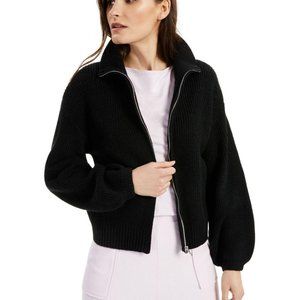 NWT ALFANI Modern Lounge Zippered Mock Neck Sweater XL